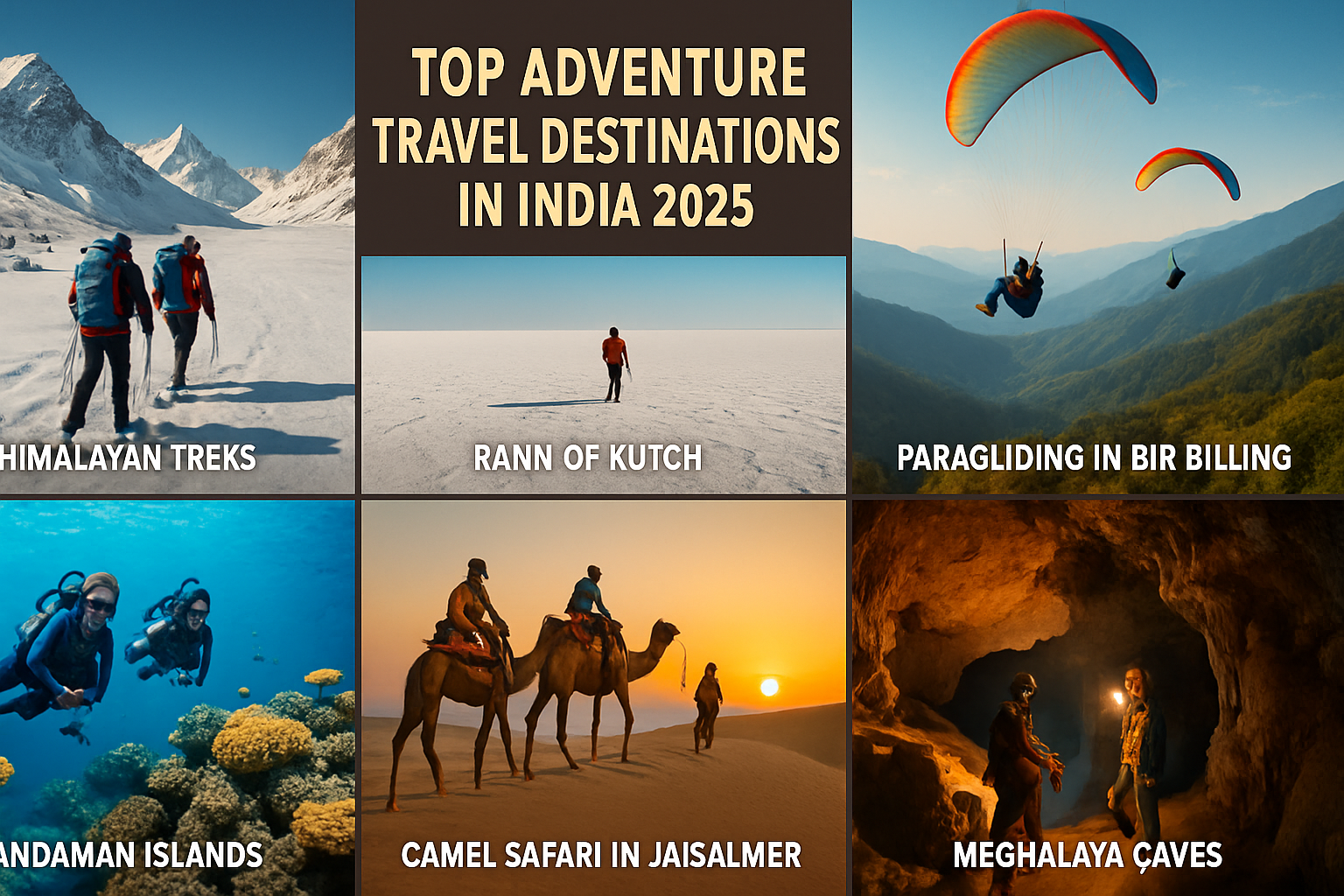 Top Adventure Travel Destinations in India for 2025: The Ultimate Guide to Thrilling Expeditions